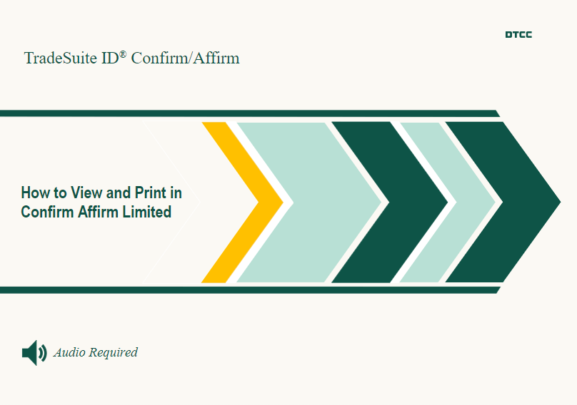 Confirm Affirm How to View Print