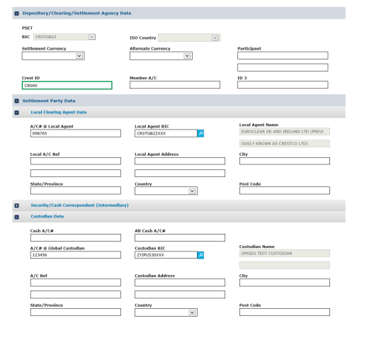 Example Screenshot: Investment Managers