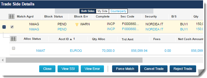 CTM User Interface: View and Close Errors