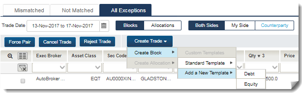 CTM User Interface: Creating a Custom Template