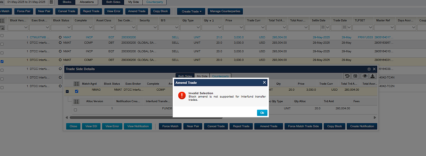Release 27 for the CTM® User Interface